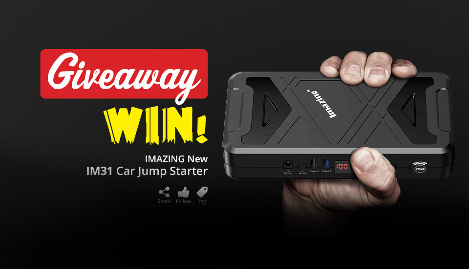 Imazing Announces a Giveaway Contest And Get a Standing Chance To Win the Next Gen Powerful IM 31 Car Jump Starter