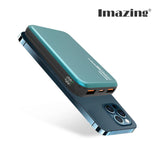 Imazing IS12 magnetischer Akku, Powerbank-Akku, kabelloses Laden, 10.000 mAh, max. 15 W