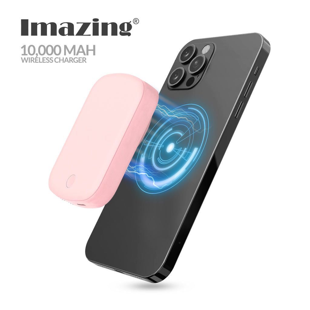 Imazing E33B magnetischer Akku, Powerbank-Akku, kabelloses Laden, 10.000 mAh, max. 15 W