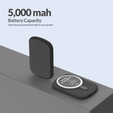 Imazing E33A magnetischer Akku, Powerbank-Akku, kabelloses Laden, 5000 mAh, max. 15 W