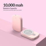 Imazing E33B magnetischer Akku, Powerbank-Akku, kabelloses Laden, 10.000 mAh, max. 15 W
