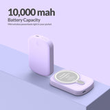Imazing E33B magnetischer Akku, Powerbank-Akku, kabelloses Laden, 10.000 mAh, max. 15 W