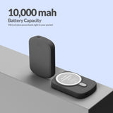 Imazing E33B magnetischer Akku, Powerbank-Akku, kabelloses Laden, 10.000 mAh, max. 15 W