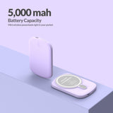 Imazing E33A magnetischer Akku, Powerbank-Akku, kabelloses Laden, 5000 mAh, max. 15 W