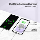 Imazing E33A magnetischer Akku, Powerbank-Akku, kabelloses Laden, 5000 mAh, max. 15 W
