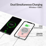 Imazing E33A magnetischer Akku, Powerbank-Akku, kabelloses Laden, 5000 mAh, max. 15 W