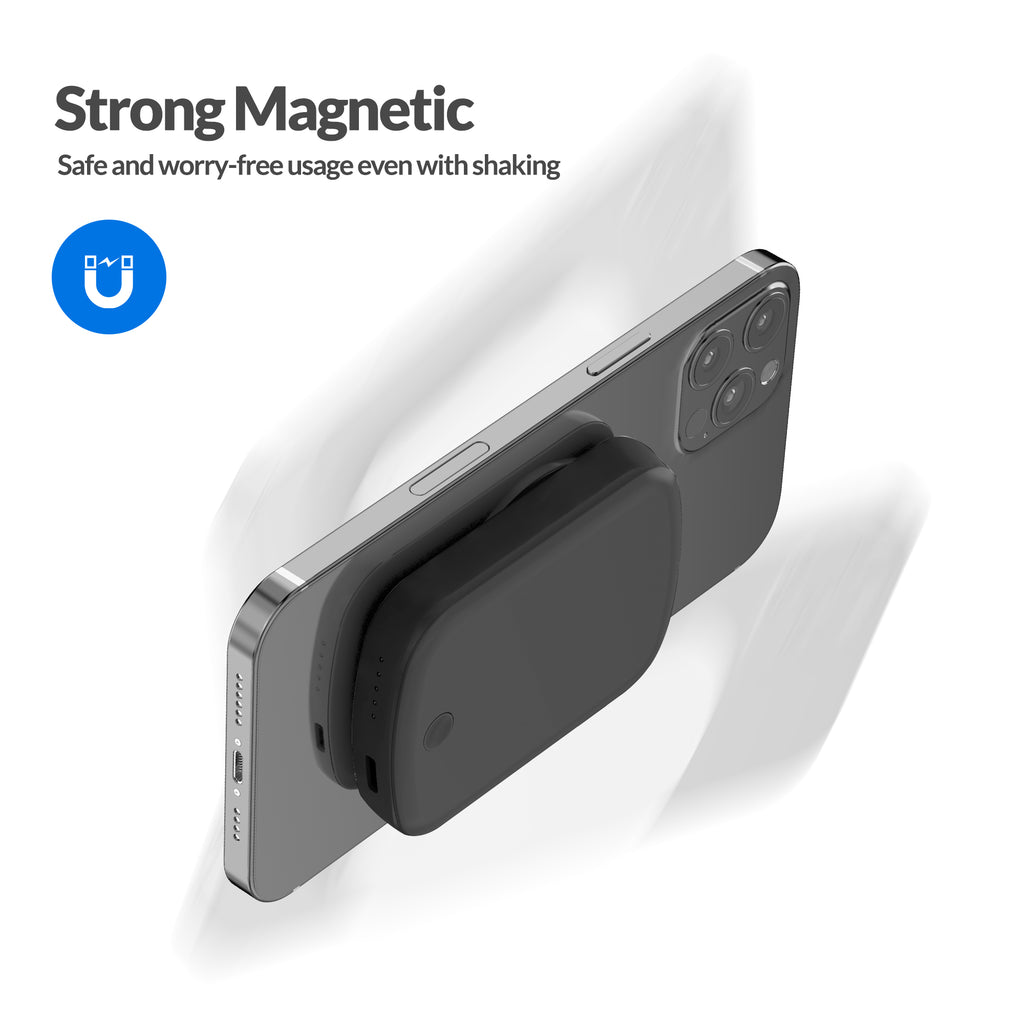Imazing E33B magnetischer Akku, Powerbank-Akku, kabelloses Laden, 10.000 mAh, max. 15 W