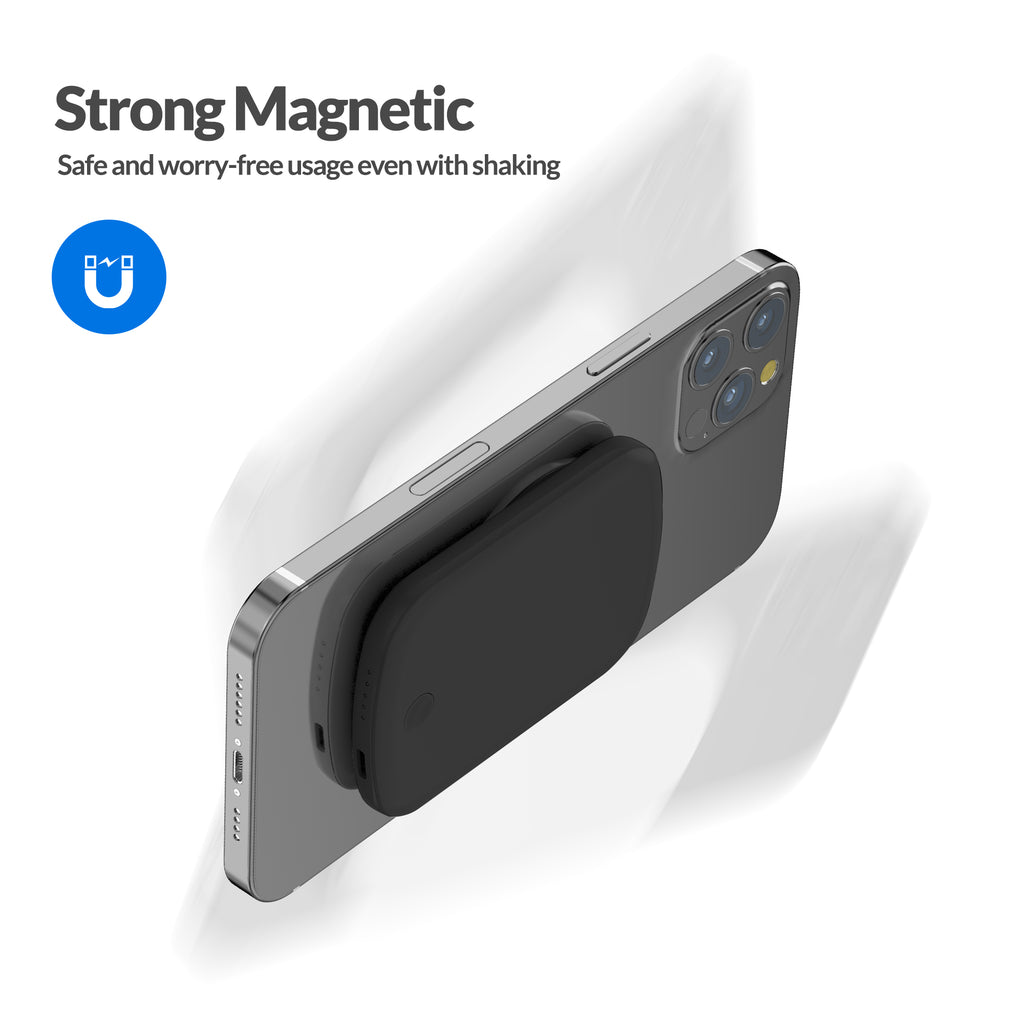 Imazing E33A magnetischer Akku, Powerbank-Akku, kabelloses Laden, 5000 mAh, max. 15 W