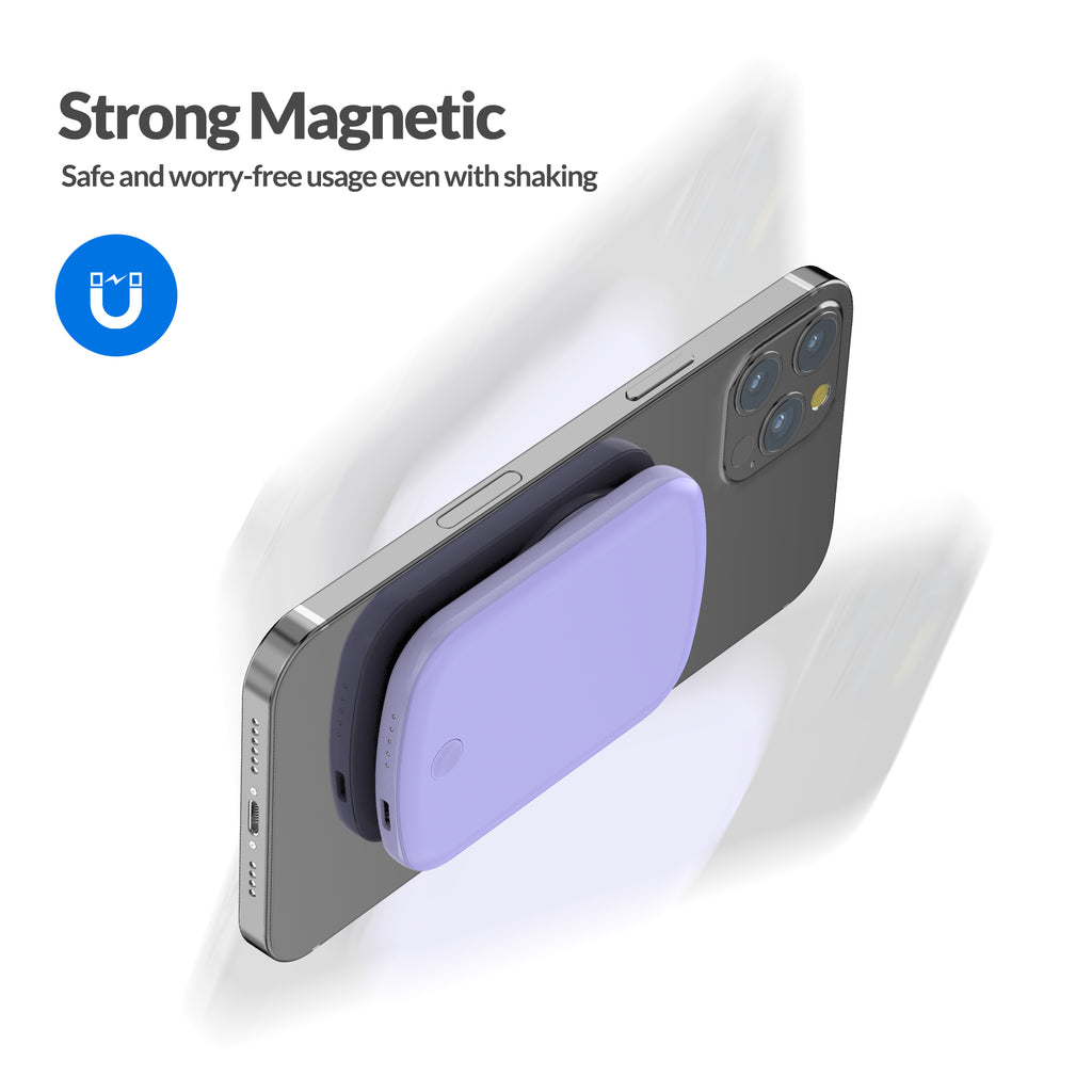 Imazing E33A magnetischer Akku, Powerbank-Akku, kabelloses Laden, 5000 mAh, max. 15 W