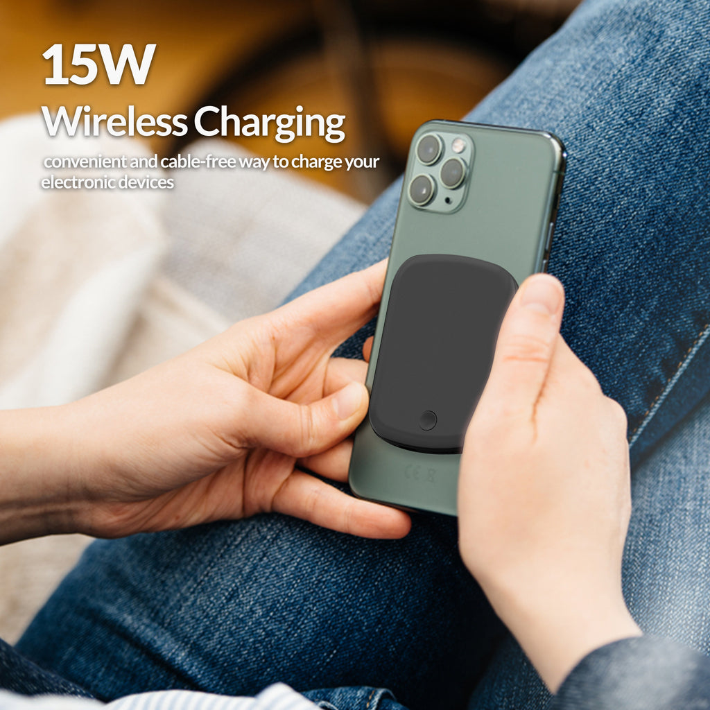 Imazing E33A magnetischer Akku, Powerbank-Akku, kabelloses Laden, 5000 mAh, max. 15 W