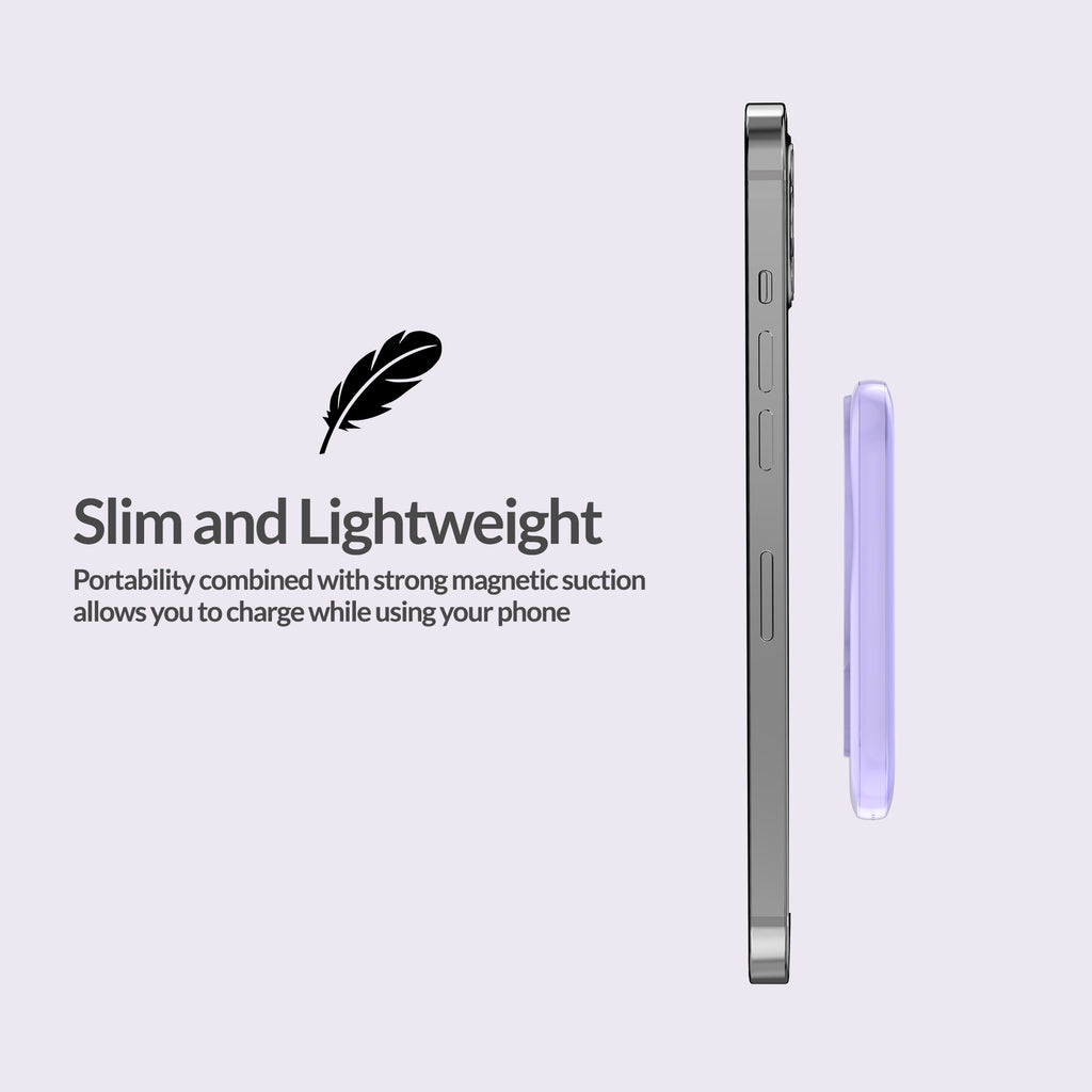 Imazing E33A magnetischer Akku, Powerbank-Akku, kabelloses Laden, 5000 mAh, max. 15 W