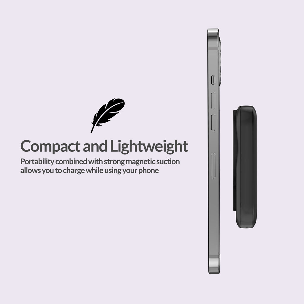 Imazing E33B magnetischer Akku, Powerbank-Akku, kabelloses Laden, 10.000 mAh, max. 15 W