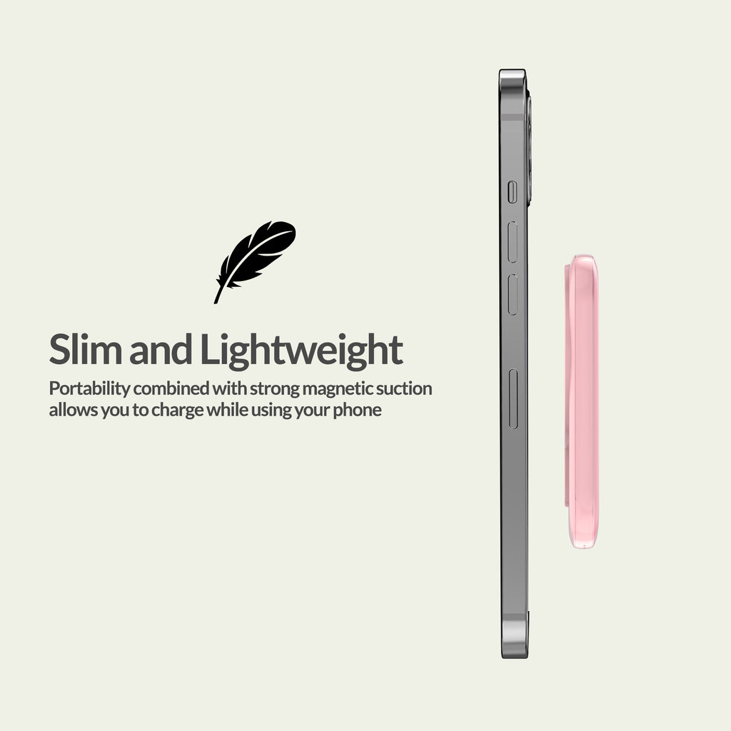 Imazing E33A magnetischer Akku, Powerbank-Akku, kabelloses Laden, 5000 mAh, max. 15 W