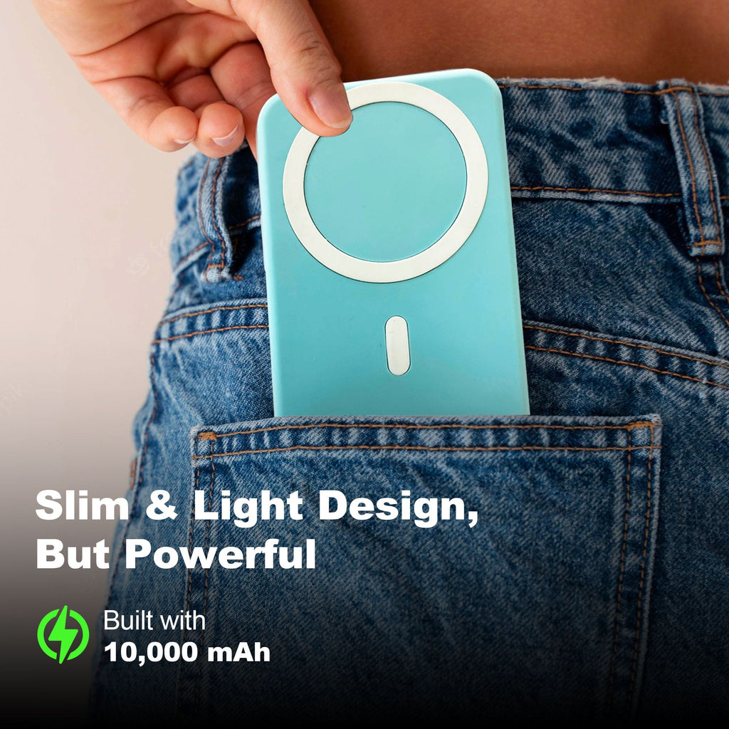 Imazing A27-01 Magnetischer Akku, Powerbank-Akku, kabelloses Laden, 10.000 mAh, max. 15 W