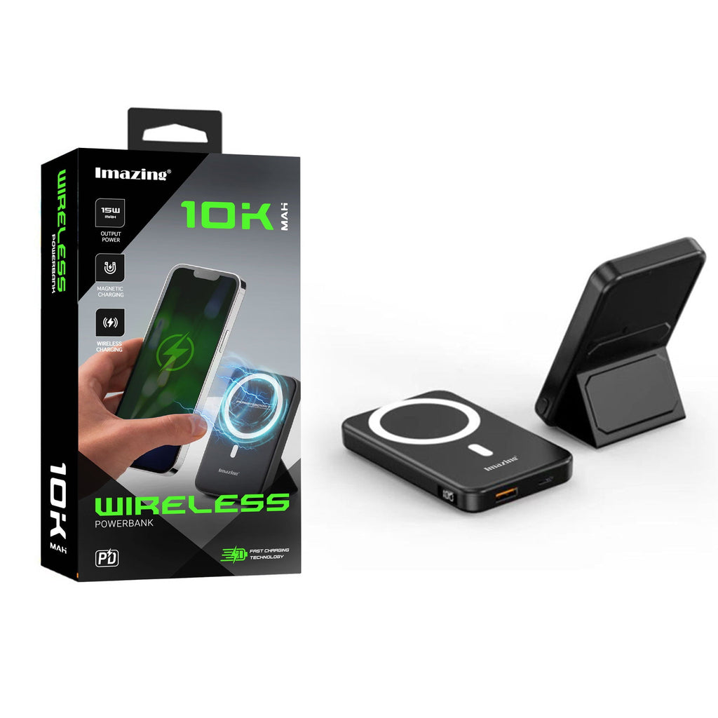 Imazing A27-01 Magnetischer Akku, Powerbank-Akku, kabelloses Laden, 10.000 mAh, max. 15 W