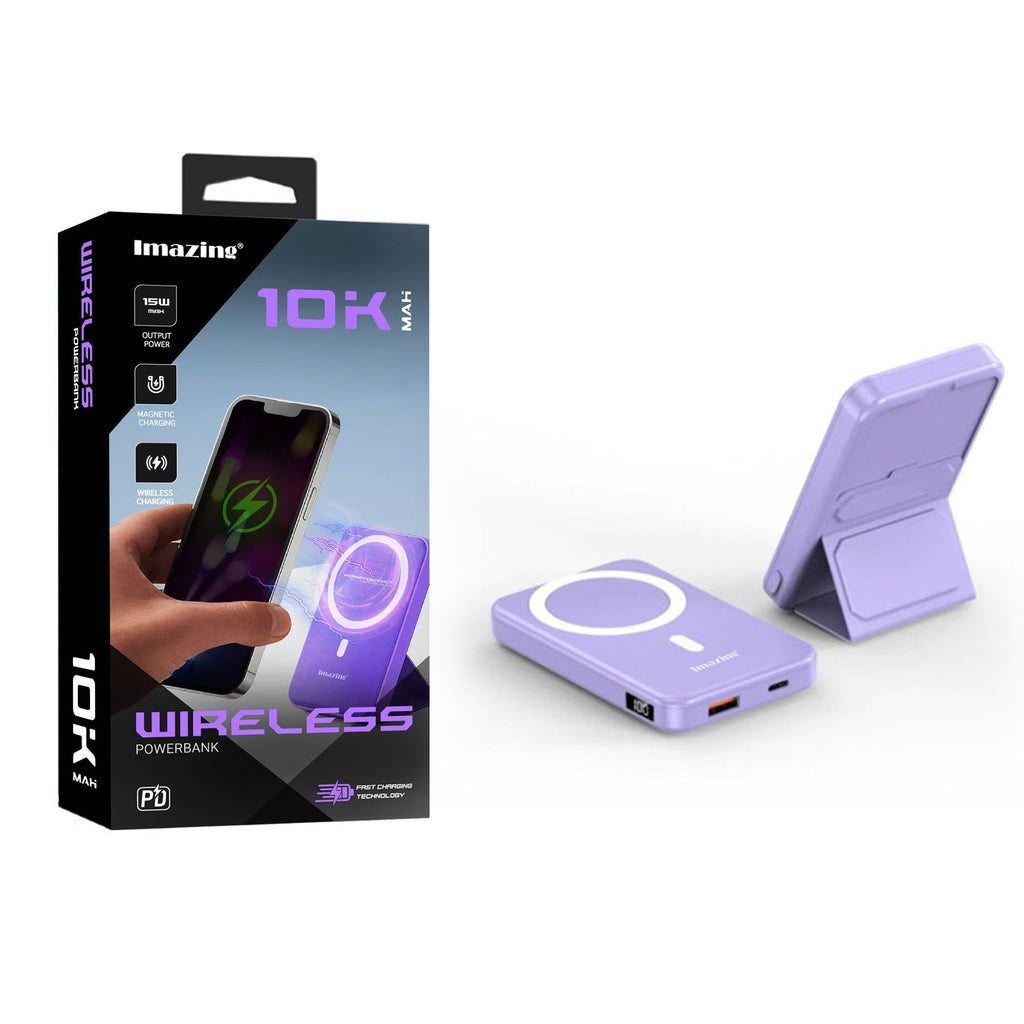 Imazing A27-01 Magnetischer Akku, Powerbank-Akku, kabelloses Laden, 10.000 mAh, max. 15 W