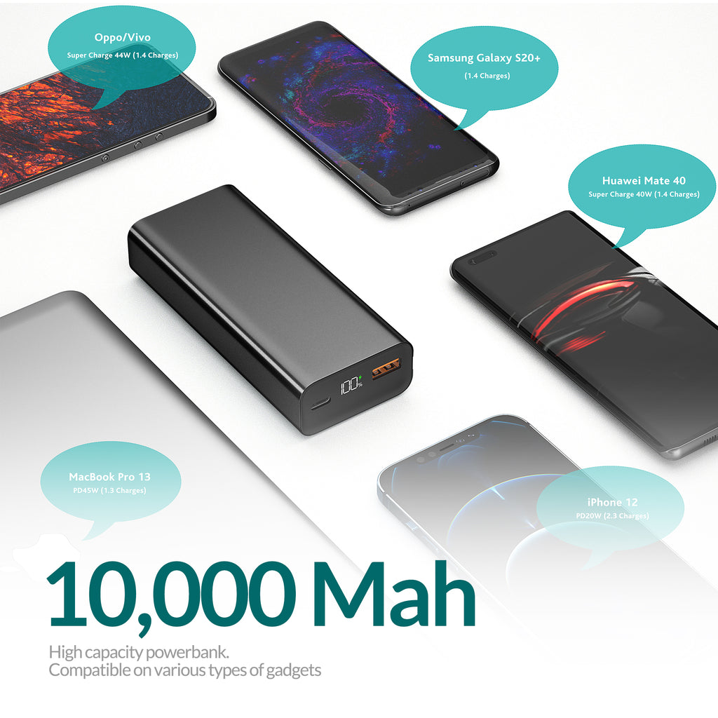 Imazing PD45 Batterie-Powerbank-Akkupack 10000 mAh