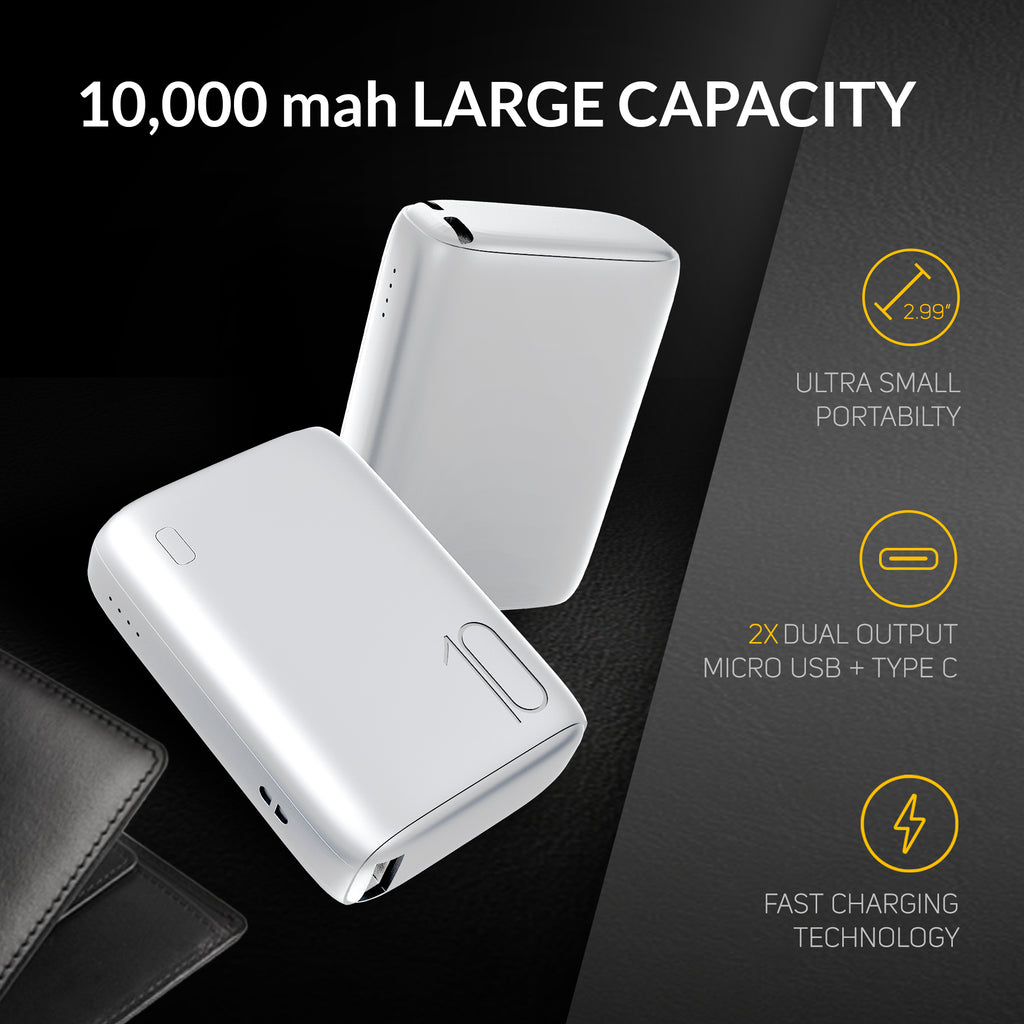Imazing IMIN10KPD Akku-Powerbank-Akku, 10.000 mAh, max. 15 W