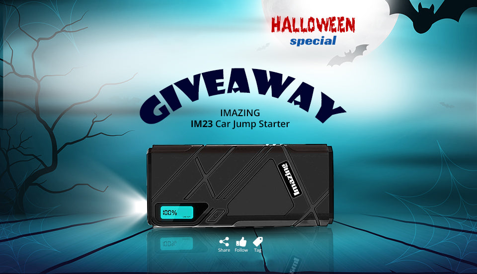 Halloween Supersaver Giveaway: Chance to Win 10 Imazing IM23 Jump Starters