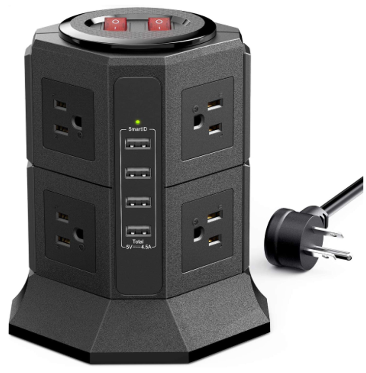 Imazing Surge Protector Power Strip Socket Tower--TP-VA4U8S