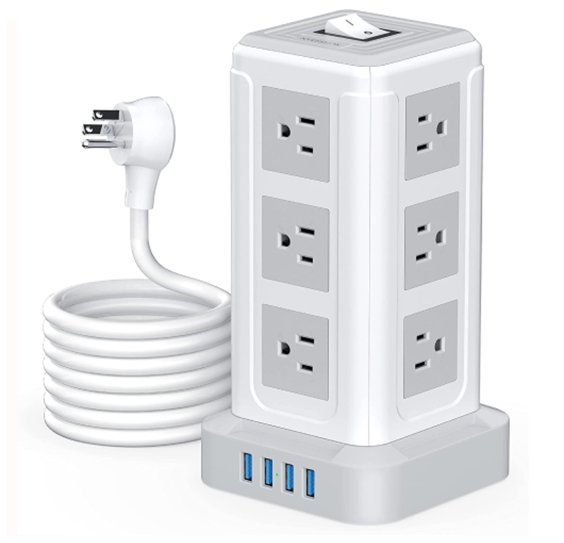 Imazing Surge Protector Power Strip Socket Tower--TP-VF4U12S